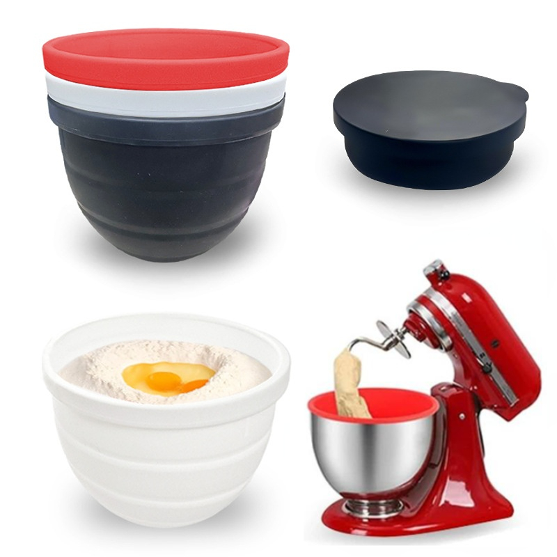 Kitchen Aid Baking Lid - Mangkuk Silikon Lipat Dengan Tutup -