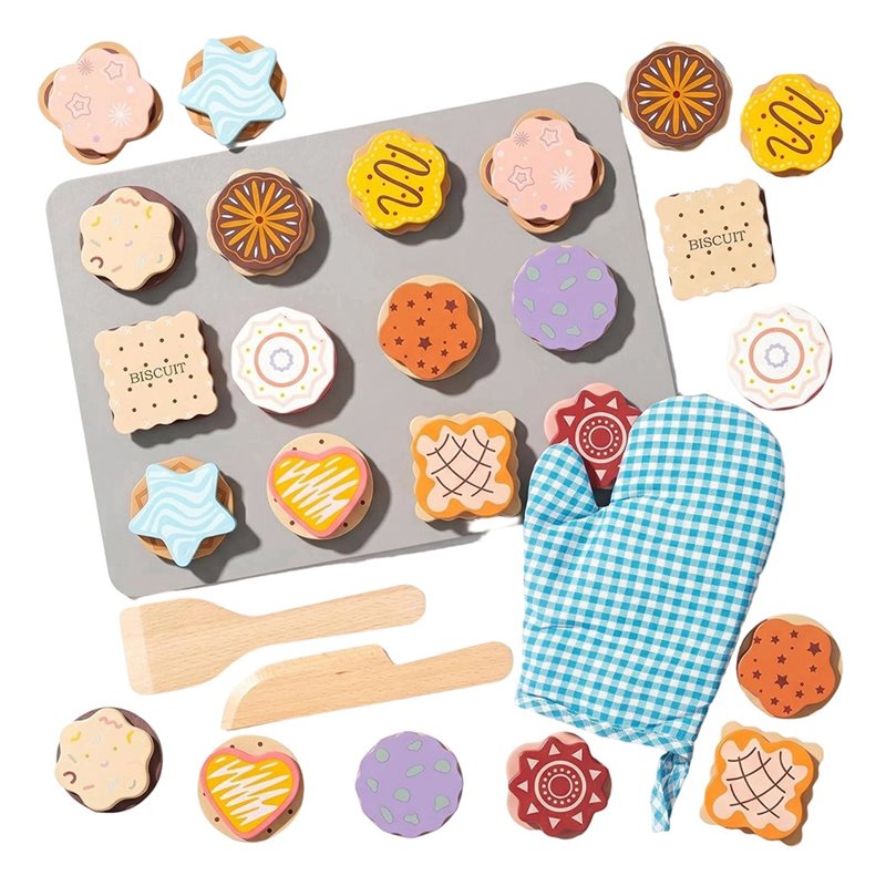 Baking Kitchen For Kids - WOWFU-Set Makanan Mainan Kayu untuk Anak-Anak,