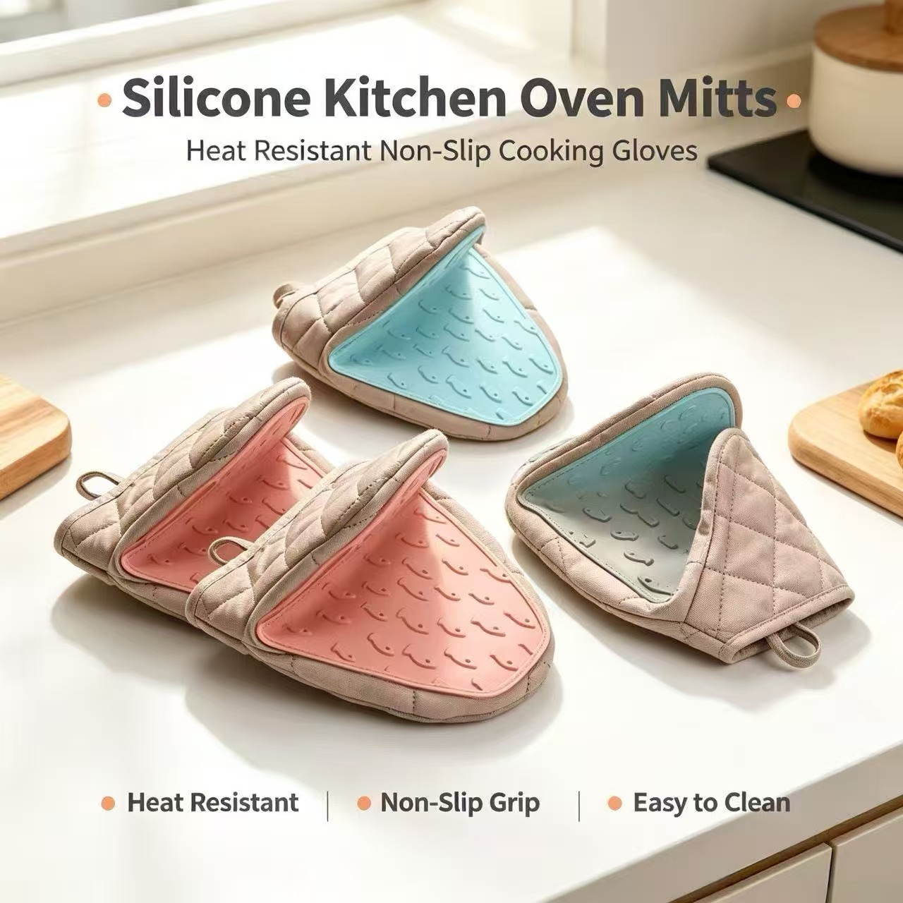 Kitchen Baking Dishes - Sarung Tangan Oven Silikon Bentuk Ikan