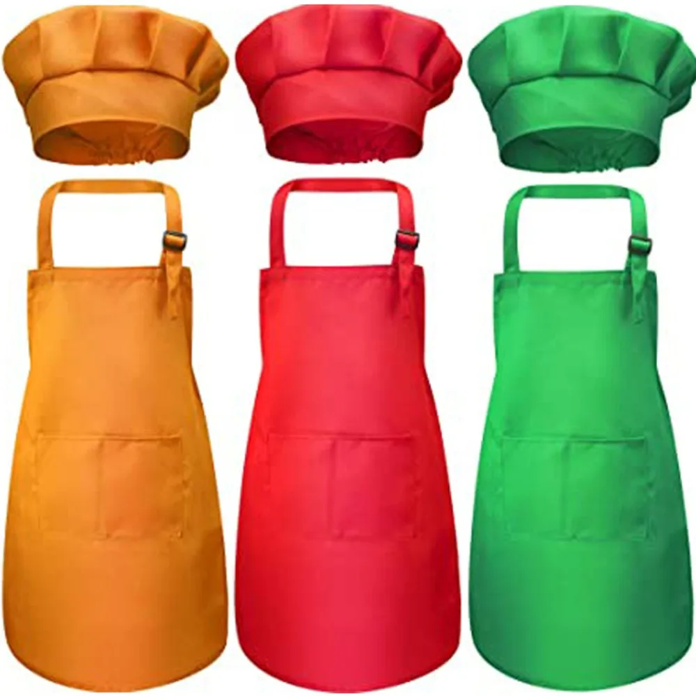 Baking Kitchen For Kids - Celemek Koki Anak-anak dengan Kantong Depan,