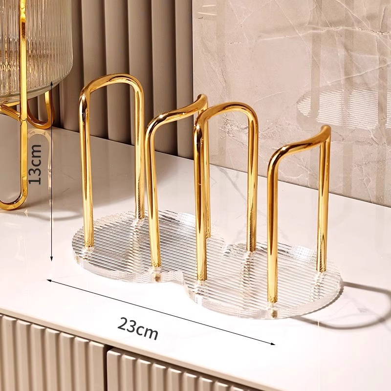 Rak Penyimpanan Gelas Dua Slot - Kitchen Up ulasan dan harga