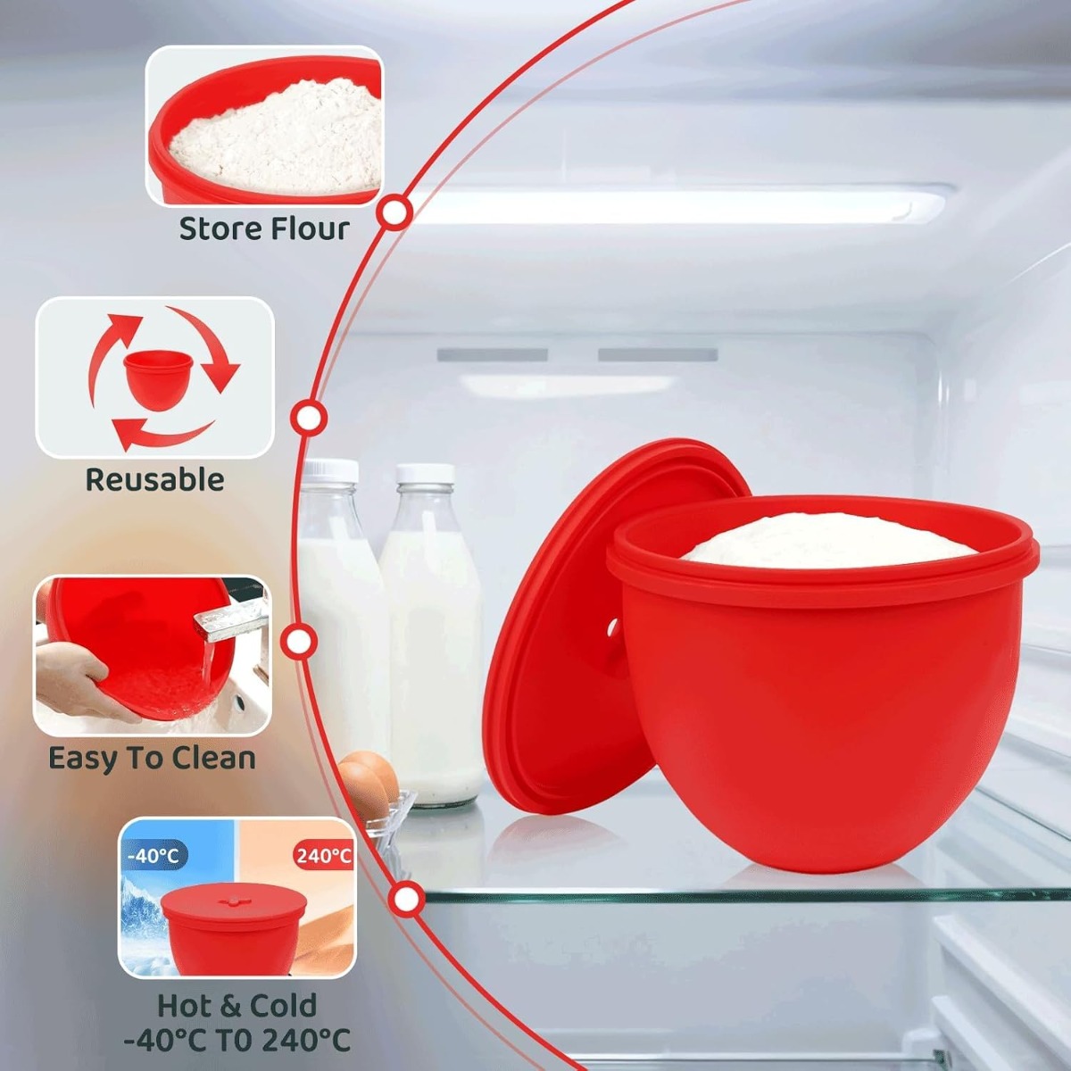 Penutup Mangkuk Mixer Silikon  - Kitchen Aid Baking Lid ulasan dan harga