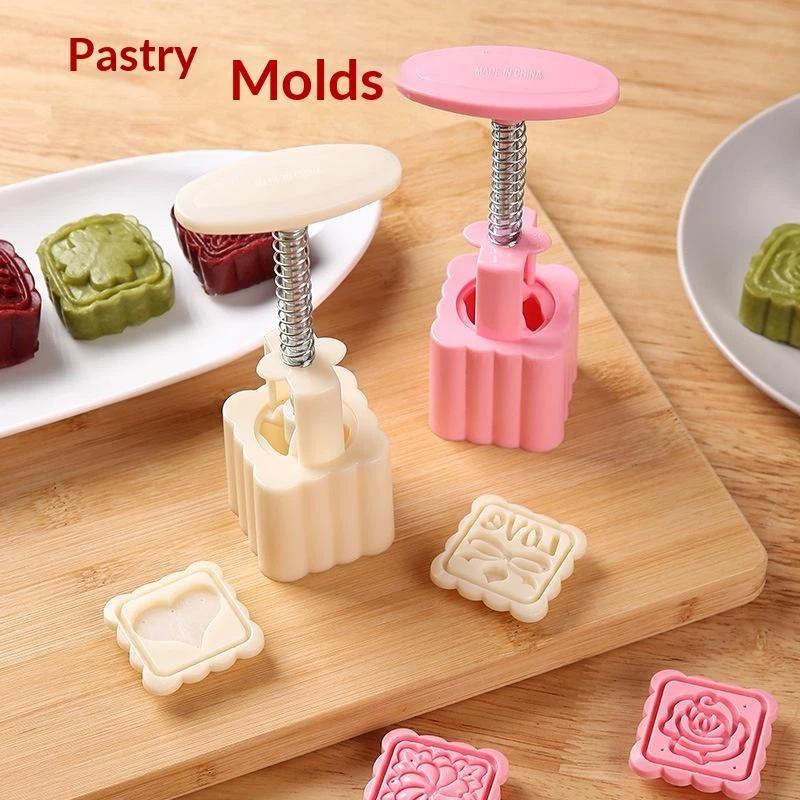 1 Set Cetakan Kue Bulan DIY Pl - Kitchen Baking Torch ulasan dan harga