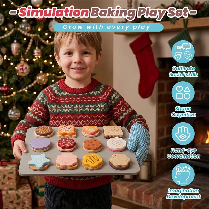 WOWFU-Set Makanan Mainan Kayu  - Baking Kitchen For Kids ulasan dan harga