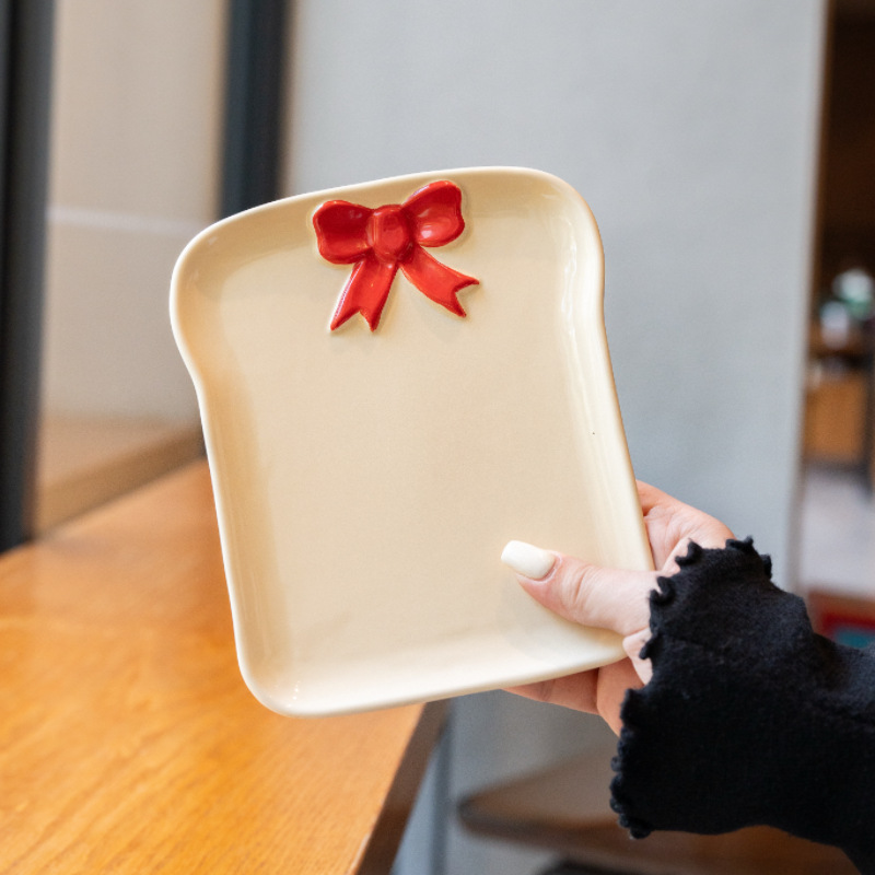 Piring Keramik Bentuk Pita yan - Kitchen Baking Dishes ulasan dan harga