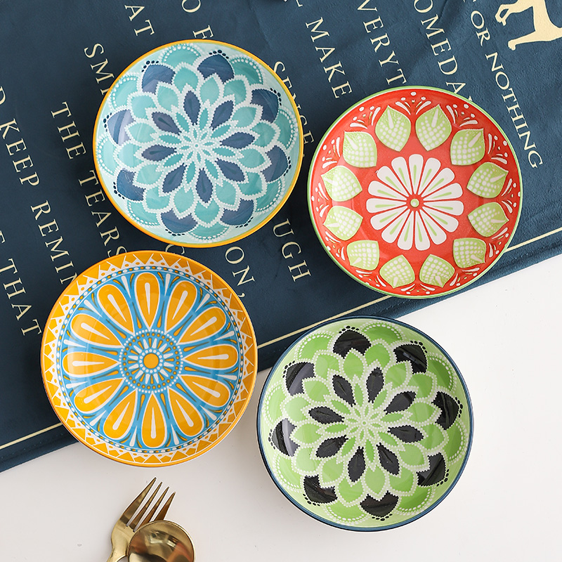 4pc Piring Keramik Bohemian -  - Kitchen Baking Dishes ulasan dan harga