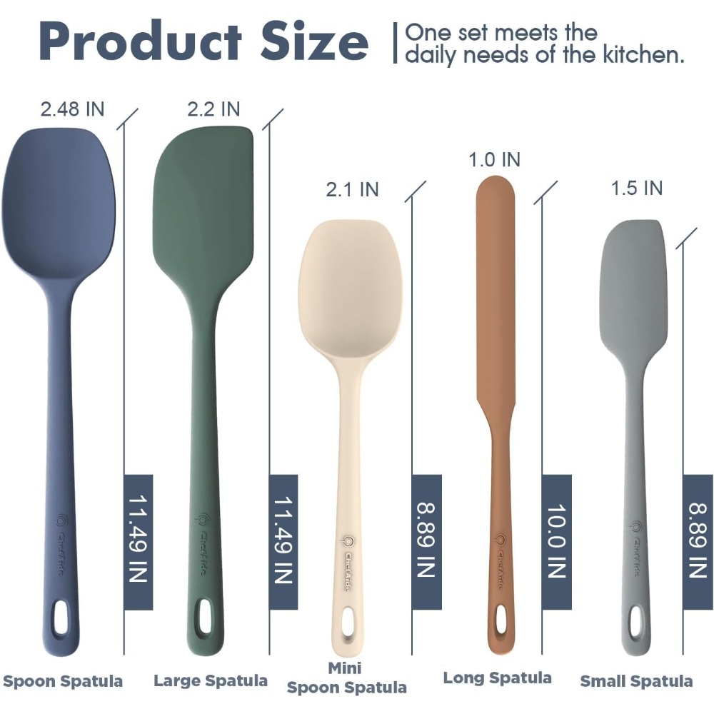 Set Spatula Silikon 5 Buah, Sp - Baking Kitchen Set Up ulasan dan harga