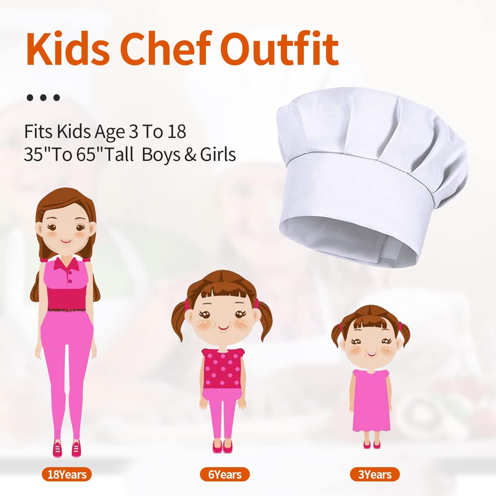 4 Buah Topi Pesta Putih Kostum - Baking Kitchen For Kids ulasan dan harga